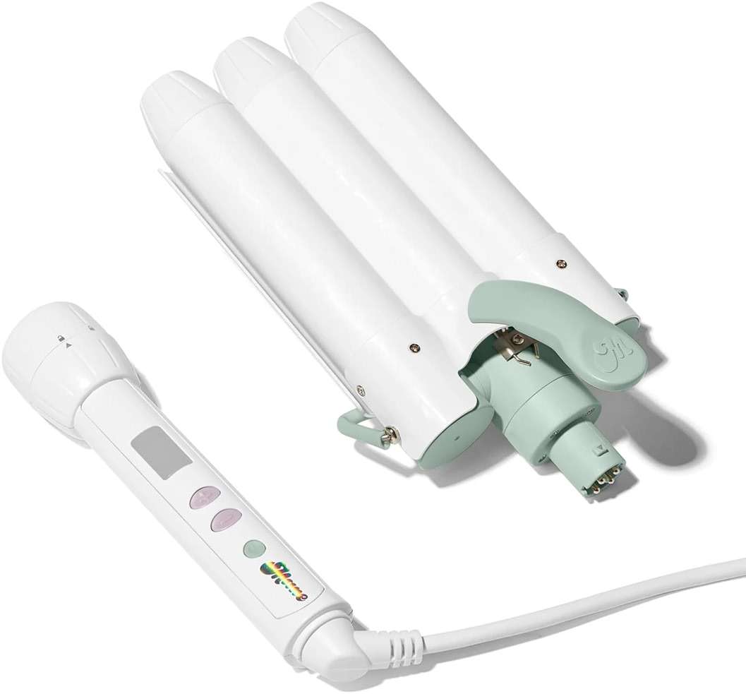 Mane 1.25" Jumbo Hair Waver Styling Attachment - 3 Barrel Curling Iron for Natural-Looking Beach Waves, Frizz-Free Volume & Texture - Detachable Hair Tools Compatible with Power Base - Image 9