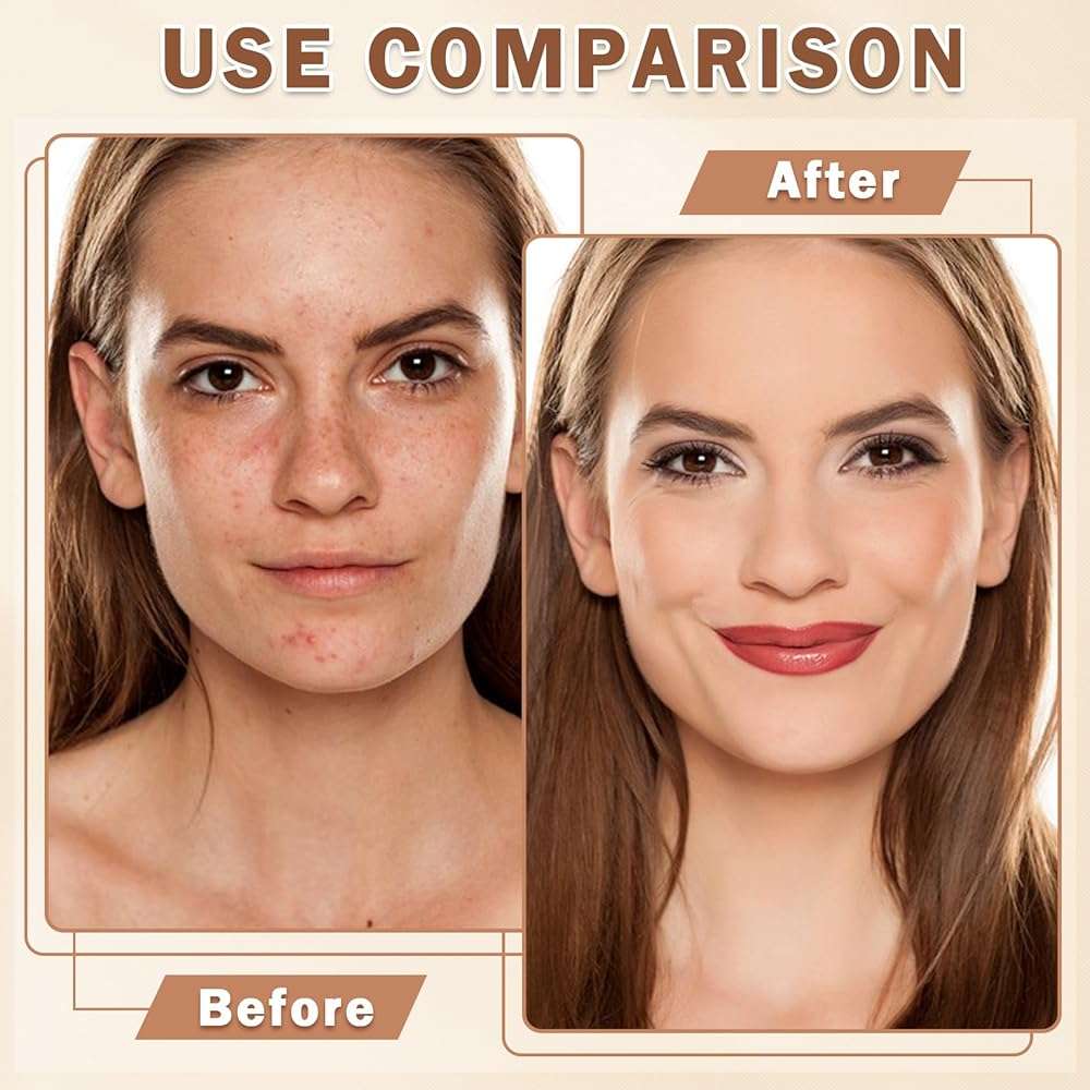 LZXLUKGIR Airbrush Foundation Makeup with Primer,Breathable Blendable Foundation Full Coverage with Anti-aging Ingredients for Smooth Radiant Skin (01 Natural) - Image 3