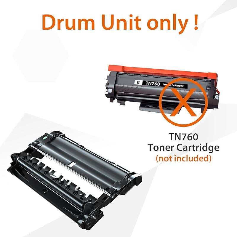 Compatible DR730 Drum Unit Brother (NOT Toner) for MFC-L2750DW HL-L2370DW MFC-L2710DW HL-L2350DW DCP-L2550DW(2 Black) - Image 2