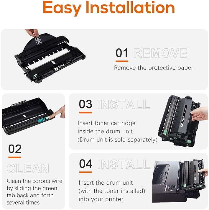 Compatible DR730 Drum Unit Brother (NOT Toner) for MFC-L2750DW HL-L2370DW MFC-L2710DW HL-L2350DW DCP-L2550DW(2 Black) - Image 7
