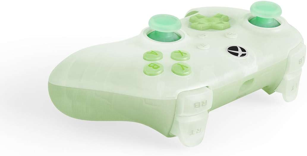 8BitDo Ultimate Mini Wired Controller for Xbox with RGB Lighting Fire Ring, Hall Effect Joysticks and Triggers, for Xbox Series X|S, Xbox One, Windows 10/11 - Officially Licensed (Translucent Green) - Image 2