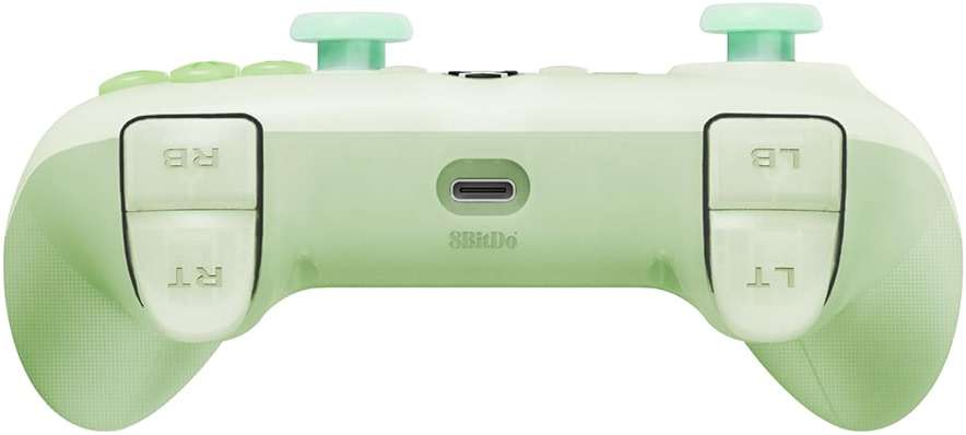 8BitDo Ultimate Mini Wired Controller for Xbox with RGB Lighting Fire Ring, Hall Effect Joysticks and Triggers, for Xbox Series X|S, Xbox One, Windows 10/11 - Officially Licensed (Translucent Green) - Image 3