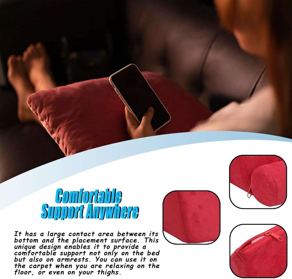 lvifloae Pillow Tablet Stand Holder Mobile Phone Support Ipad Pillow Stand Lap Samhousing Bed Rest Cushion Tablet Reading Holder for Book Kindle Tab iPad Tablets Smartphones Magazines - Image 5