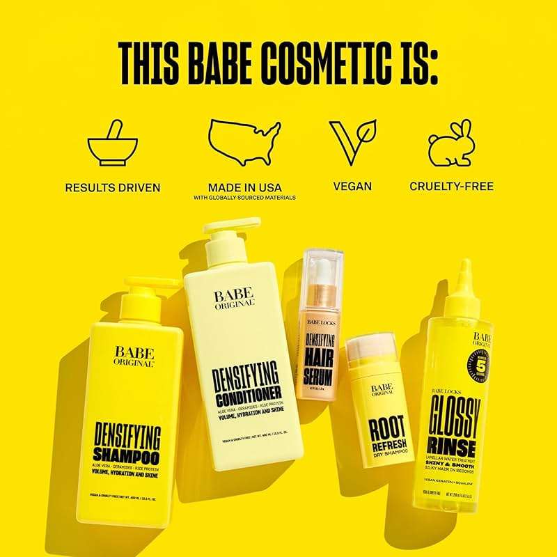 BABE ORIGINAL Root Refresh Dry Shampoo Powder for Clean & Volumized Hair| Instantly Absorb Oil & Odor | Aerosol-Free & Talc-Free | Travel-Friendly | Nourish Scalp with Aloe Vera, Caffeine & Arrowroot - Image 6
