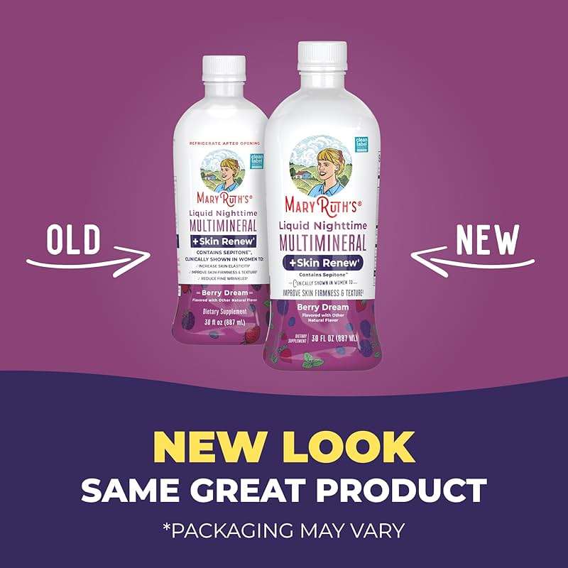 MaryRuth's Liquid Nighttime Liquid Multimineral + Skin Renew | Clinically Shown in Women to Reduce Fine Wrinkle & Improve Skin Firmness | Sepitone | NO Melatonin | Magnesium | Vegan | 30 Servings - Image 9