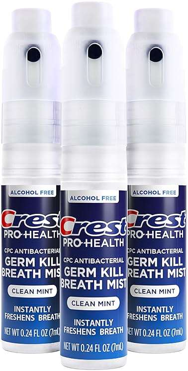Crest Pro-Health | Portable Alcohol-Free CPC Mist with Clean Mint Flavor | Instant Fresh Breath - 3 Count (0.24oz/7ml) Breath Spray - Image 2