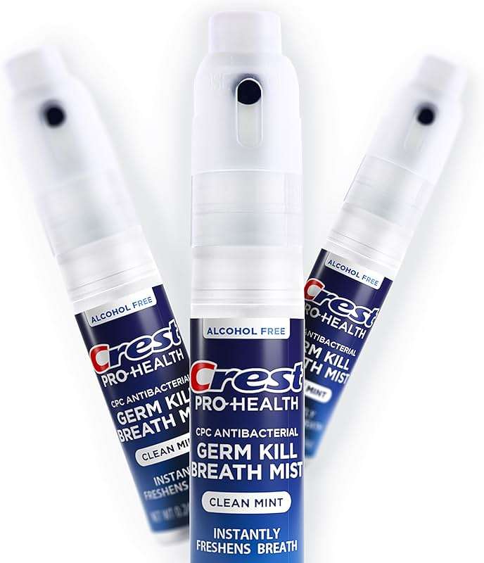 Crest Pro-Health | Portable Alcohol-Free CPC Mist with Clean Mint Flavor | Instant Fresh Breath - 3 Count (0.24oz/7ml) Breath Spray - Image 3