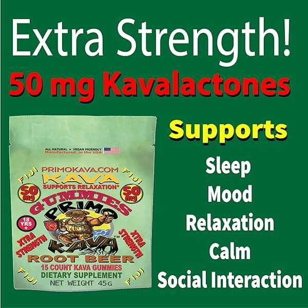 Kava Gummies 750mg – Strong Noble Kava with 750mg Kavalactones per Package for Calm & Relaxation – Alcohol-Free – Fast-Acting Fiji Kava Root Extract- Certified 3rd Party Testing – Root Beer Flavor - Image 7