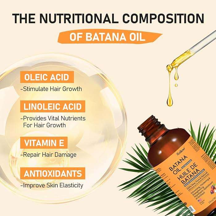 FOIKOO Batana Oil for Hair Growth Dr Sebi Organic, 100% Raw Pure & Natural Botana Oil from Honduras, Deeply Nourishing Scalp for Hair Thicker and Stronger (2 Fl Oz, Pure) - Image 4