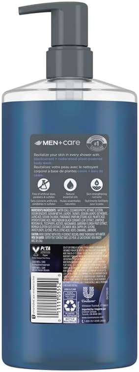 DOVE MEN Blackcurrant + Cedarwood Moisturizing Body Wash | #1 Dermatologist Body Wash for Men, Sulfate Free, Paraben Free, & Dye Free | 26oz - Image 2