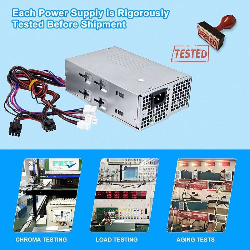 Upgraded D500EPS-01 500W Power Supply L500EPS-01 VFFKJ Compatible with Dell XPS 8950 Vostro 3901 3910 Inspiron 3910 D12 Latitude D500 Optiplex 7000MT HU500EPS-00 HU500EPS-01 DPS-500AB-58A Power Supply - Image 7