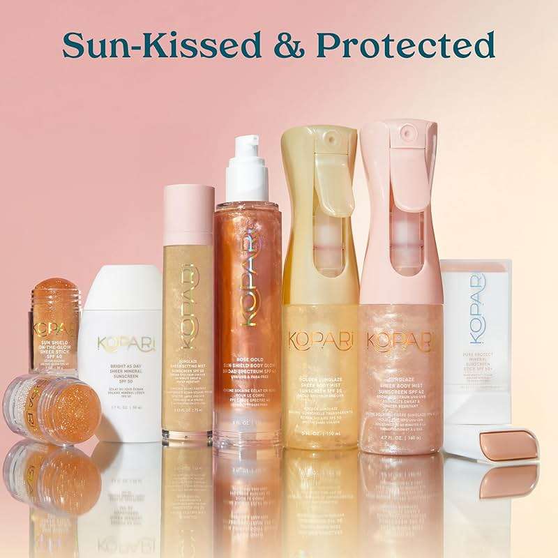Kopari Sunglaze Sheer Setting Mist Sunscreen SPF 50, Weightless, Fast Drying, Ultra-Fine Setting Spray, Made With Hyaluronic Acid, Sets Makeup For A Hydrated, Dewy Finish, 2.53 fl oz - Image 7