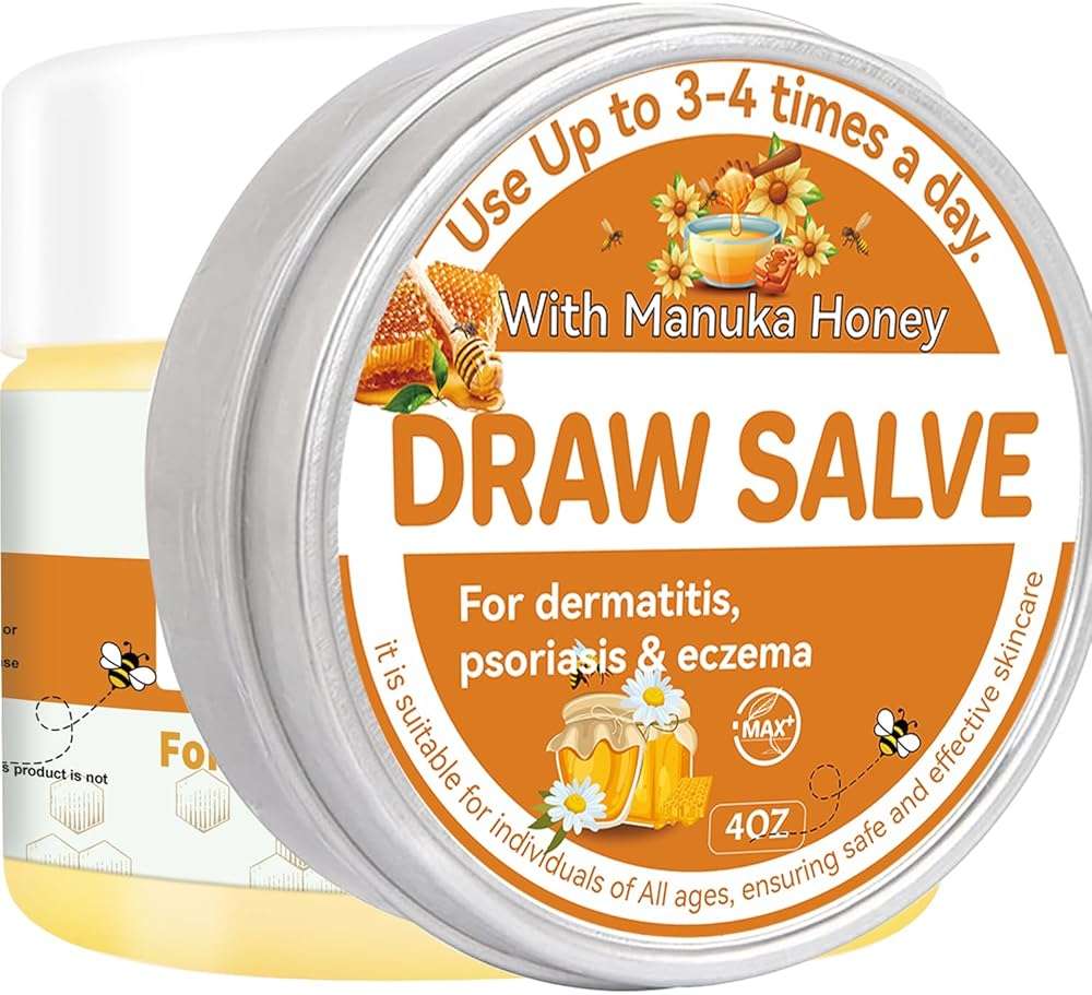 AEROMAXX Drawing Salve Balm Ointment with Bee Venom Extract - Natural Ingredients for Itching, Insect Bites, Bug, Mosquito, Spider, Bee Stings, Cyst Removal Patch, Chigger, Pilonidal - Image 1