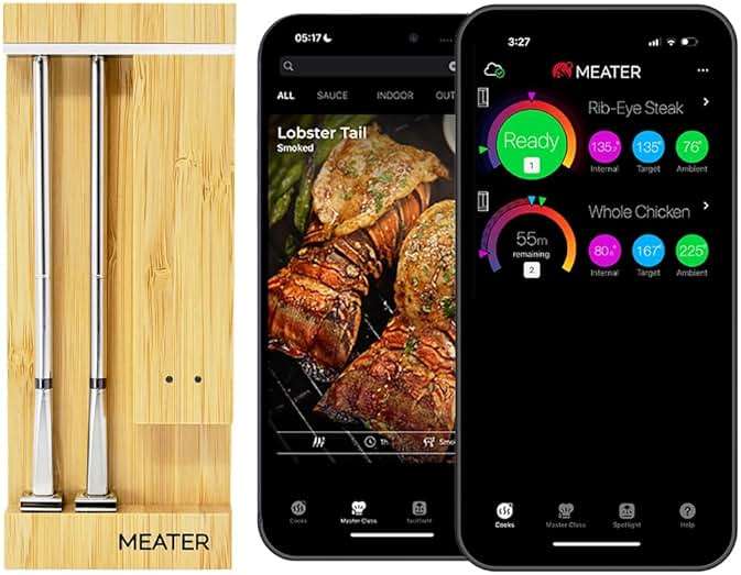 MEATER Pro Duo: Wireless Smart Meat Thermometer | 1000°F High Heat Resistance | Long Range | Dual Probes | Six Sensors | BBQ, Oven, Grill, Smoker, Air Fryer, Deep Fryer | iOS & Android App - Image 1