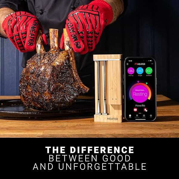 MEATER Pro Duo: Wireless Smart Meat Thermometer | 1000°F High Heat Resistance | Long Range | Dual Probes | Six Sensors | BBQ, Oven, Grill, Smoker, Air Fryer, Deep Fryer | iOS & Android App - Image 8