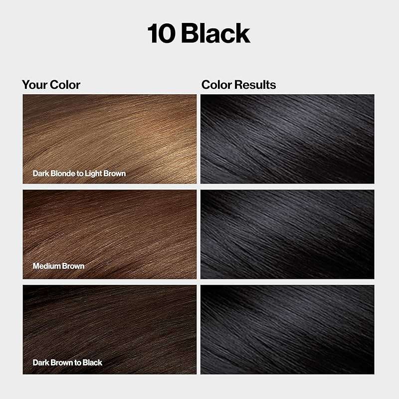 Revlon ColorSilk with Bond Repair Complex, Black Permanent Hair Color, 100% Gray Coverage, Ammonia Free Hair Dye, Vegan Keratin, 10 Black (Pack of 3) - Image 9