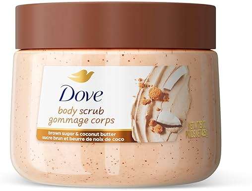 Dove Brown Sugar and Coconut Butter Body Scrub Exfoliates and Deeply Nourishes for Smooth, Radiant Skin 15 oz - Image 1