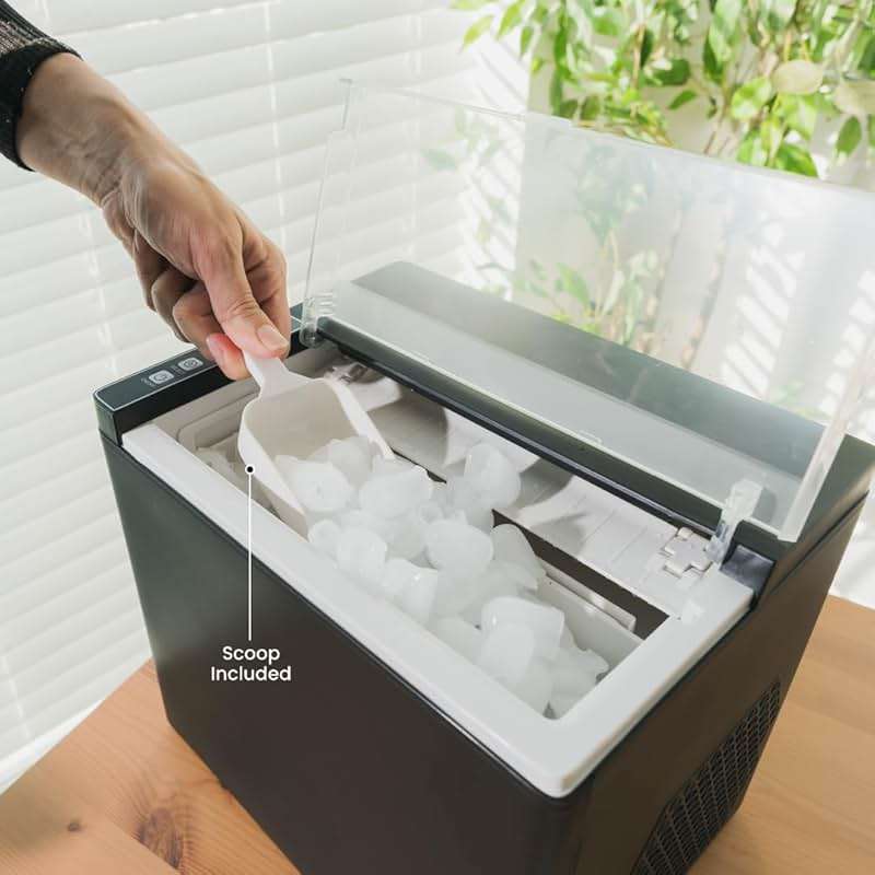 Portable Ice Maker Countertop – Fast Ice in 6 Mins, Compact Ice Machine for Home, Kitchen & RV, Self-Serve Ice Maker with Scoop for Parties & Daily Use - Image 7