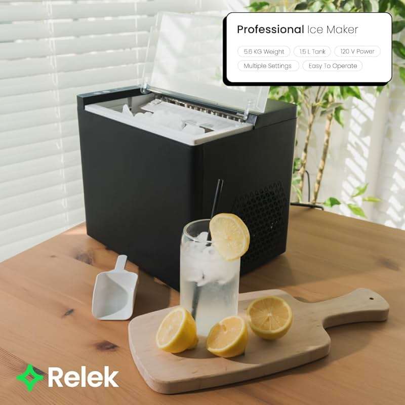 Portable Ice Maker Countertop – Fast Ice in 6 Mins, Compact Ice Machine for Home, Kitchen & RV, Self-Serve Ice Maker with Scoop for Parties & Daily Use - Image 8
