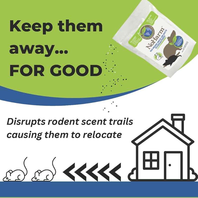 NoHarm Rodent Disruption Granules | Protect Home from Mice and Rats | Outdoor Preventative Maintenance System - Image 3