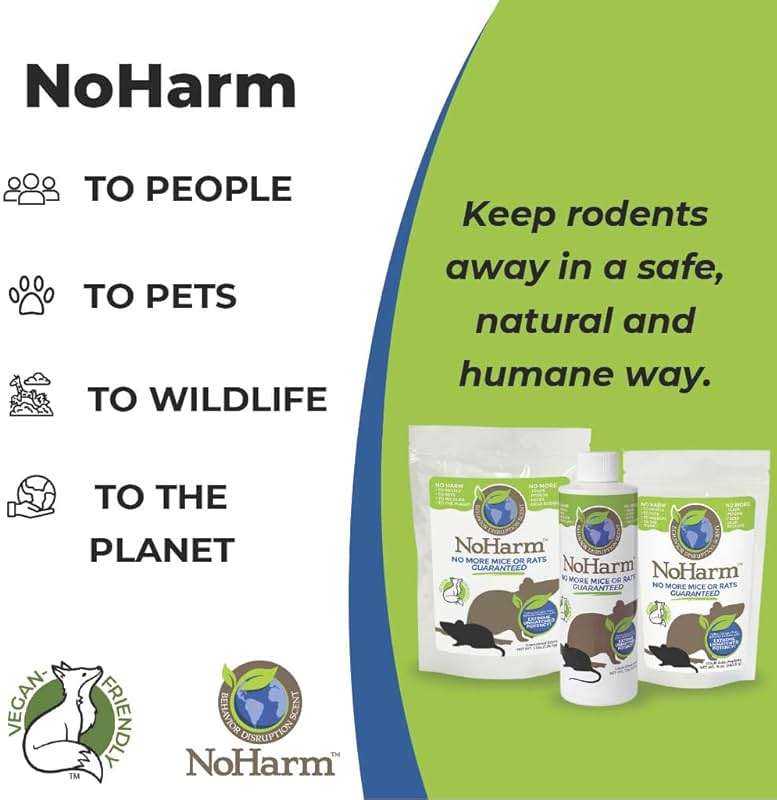 NoHarm Rodent Disruption Granules | Protect Home from Mice and Rats | Outdoor Preventative Maintenance System - Image 4