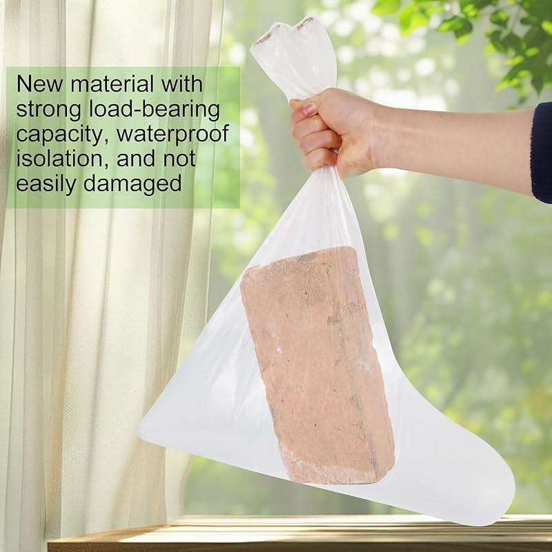 Disposable Plastic Boot and Shoe Covers 100 Pack (50 Pairs) Anti-Slip Waterproof Durable Reusable Cover Plastic Long Rain Shoe Cover (Transparent) - Image 6