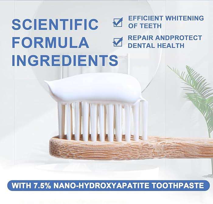 Set 2-Pack Nano Hydroxyapatite Toothpastes for Enamel Protection and Tooth Strengthening, Gentle Mint, Fresh Breath, Daily Use for Oral Health (Gentle Mint) - Image 4