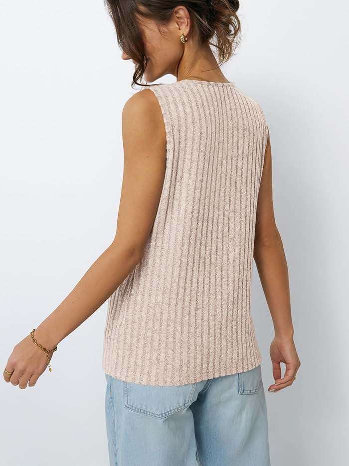 AUTOMET Womens Tank Tops Summer Sleeveless Shirts Spring 2026 V Neck Loose Fit Casual Clothes Trendy Fashion Outfits - Image 4