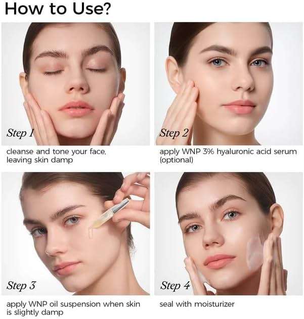 WNP collagen &4D hyaluronic acid Serum Anti Aging,Oil-Suspension Serum|Barrier repair Firming Emergency Repair|WaterOilBalance| Single-Use Vials Skincare for Sensitiveskin 30pcs - Image 7