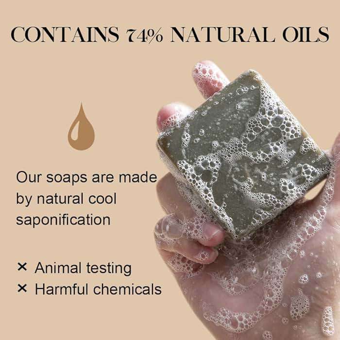 SKIRIFINE Natural Bar Soap for Body - 5oz x 3 Bars, Skin Cleansing Bar Soap Made from Natural Oils, Acne Relief & Skin Moisturizing - Australian Tea Tree, Summer Orange, Coconut Milk - Image 4