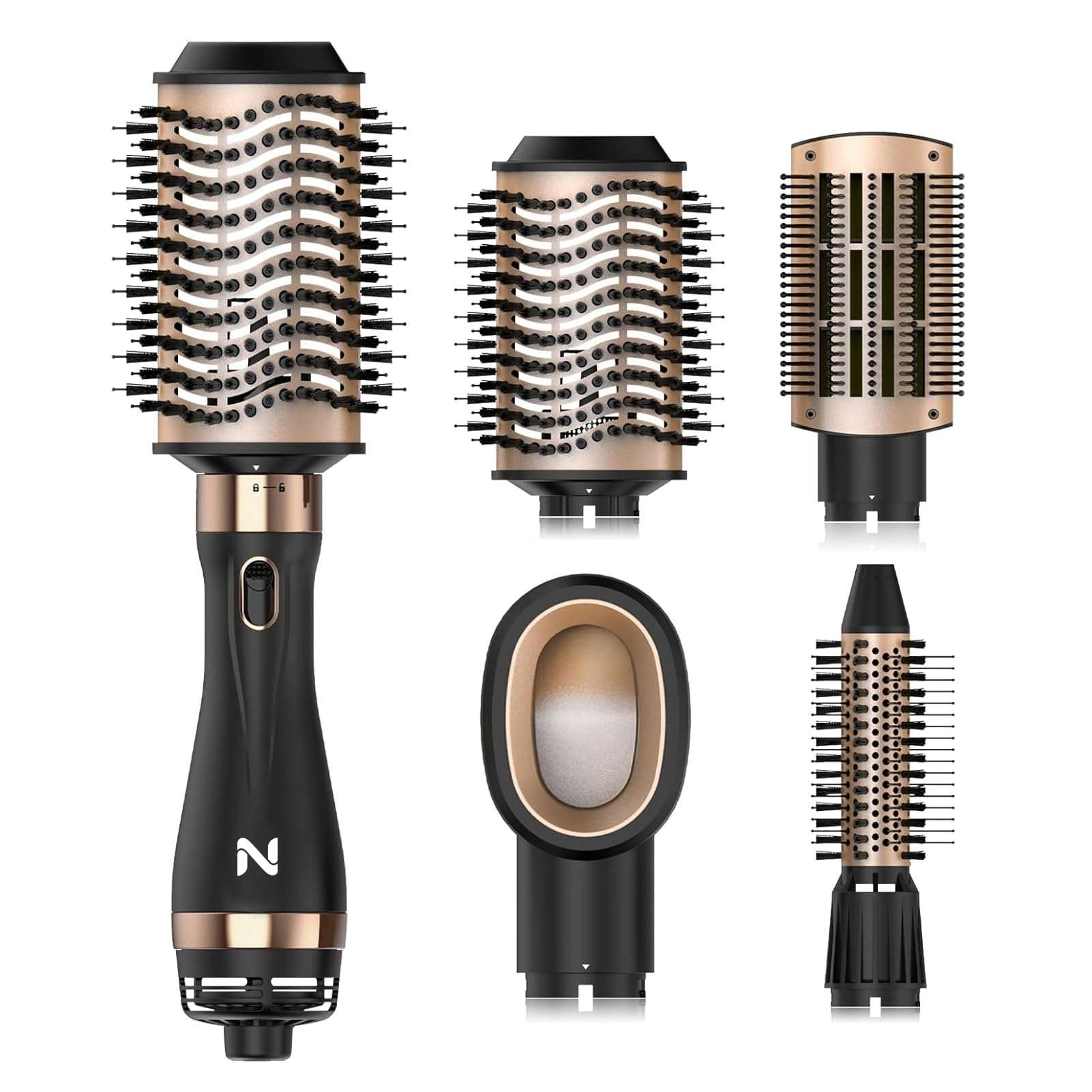 Natrial Hair Dryer Brush Blow Dryer Brush in One Hot Air Brush for Drying and Straightening, Volumizer Multi-Styler Smooth Curls for All Hair Types, Frizz-Free Blowout Brush for Salon Quality - Image 1