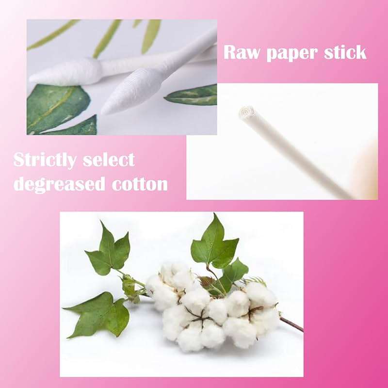 600PCS Precision Tips Cotton Swabs,Pointed Tips Makeup Tools, Household Cleaning, Beauty Tools & Personal Care - Image 3