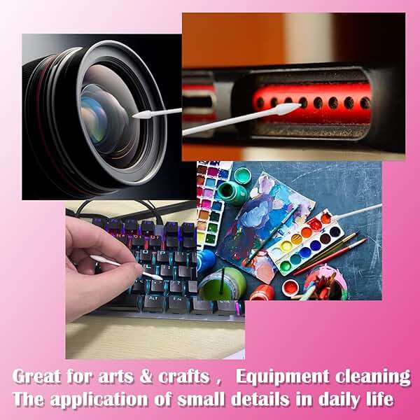 600PCS Precision Tips Cotton Swabs,Pointed Tips Makeup Tools, Household Cleaning, Beauty Tools & Personal Care - Image 5