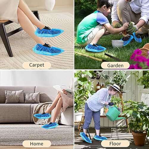 Amedall 1000 Pieces(500 Pairs) Shoe Covers Disposable, Waterproof,Non-Slip for Various Occasions,fits up to US Men's 12 & Women's 13 Size,Durable Booties Boot Covers for Indoors & Outdoor. - Image 5