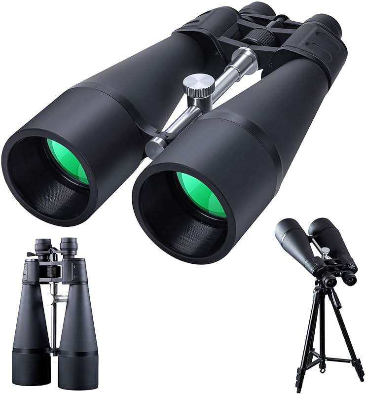 30-260X80 High Power Binoculars for Adults, Outdoor Long Range Binoculars for Birdwatching Hunting Stargazing Travel with Tripod Adapter and Carrying Case (Black, 30-260X80) - Image 1