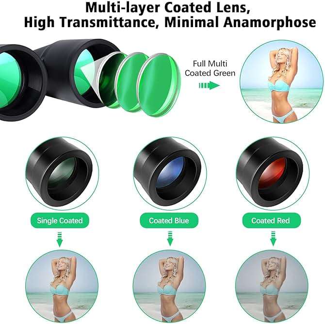 30-260X80 High Power Binoculars for Adults, Outdoor Long Range Binoculars for Birdwatching Hunting Stargazing Travel with Tripod Adapter and Carrying Case (Black, 30-260X80) - Image 4