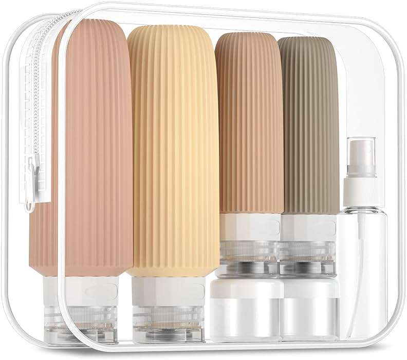 Mrsdry 16 Pack Travel Bottles for Toiletries, Large 6oz Silicone Travel Containers, Leak Proof Refillable Liquid Shampoo And Conditioner Travel Essentials - Image 1