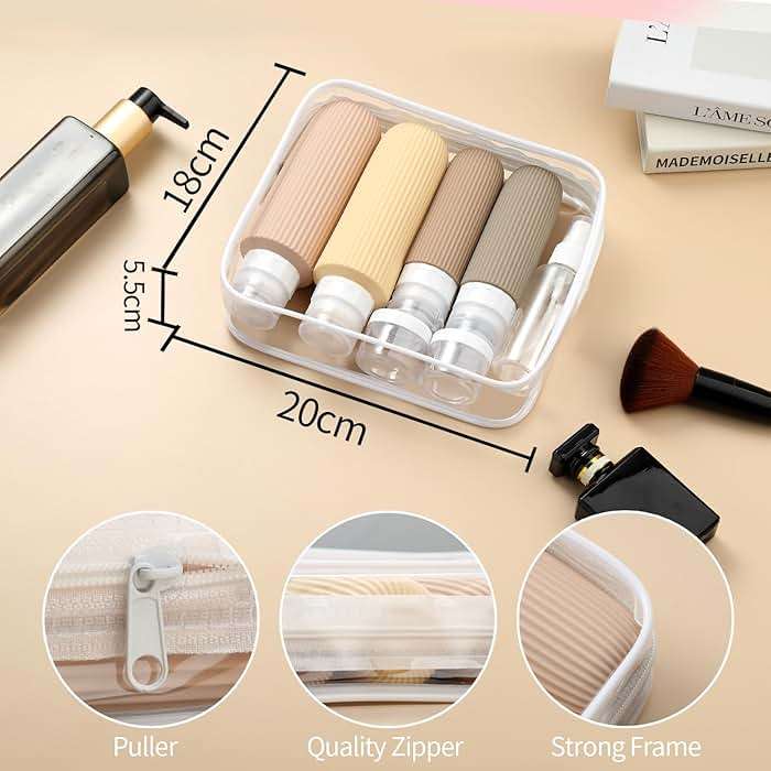 Mrsdry 16 Pack Travel Bottles for Toiletries, Large 6oz Silicone Travel Containers, Leak Proof Refillable Liquid Shampoo And Conditioner Travel Essentials - Image 5