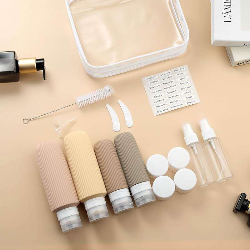 Mrsdry 16 Pack Travel Bottles for Toiletries, Large 6oz Silicone Travel Containers, Leak Proof Refillable Liquid Shampoo And Conditioner Travel Essentials - Image 6