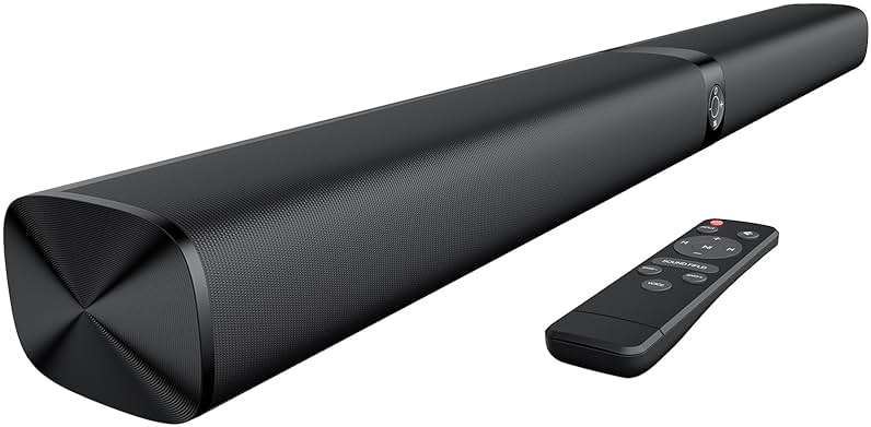 Assistrust Sound Bar for Smart TV, Soundbar with Bluetooth/ARC/Opt/AUX Connect, Auto Volume Boost, 3 Equalizer Modes, 2 in 1 Detachable Soundbar for TV/PC/Gaming/Projectors - Image 1