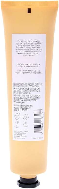 Beauty SpaceNK Vanilla & Coconut Hand Cream – Hydrates, Nourishes & Softens Skin – Non-Greasy, Fast-Absorbing Formula – Ideal for Dry & Sensitive Skin – Vegan & Cruelty-Free – 3.38 oz - Image 2