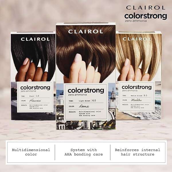 Clairol ColorStrong Permanent Hair Dye, Ammonia‑Free, PPD‑Free, 100% Gray Coverage with Bonding System, 3.0 Darkest Brown - La Habana Hair Color, Pack of 1 - Image 6