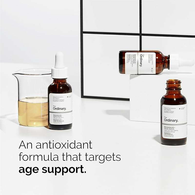 The Ordinary Antioxidant Collection - Skin Care Bundle Set For Age Support - Ascorbyl Glucoside Solution 12%, Resveratrol 3% + Ferulic Acid 3%, 100% Organic Cold-Pressed Rose Hip Seed Oil - Image 3