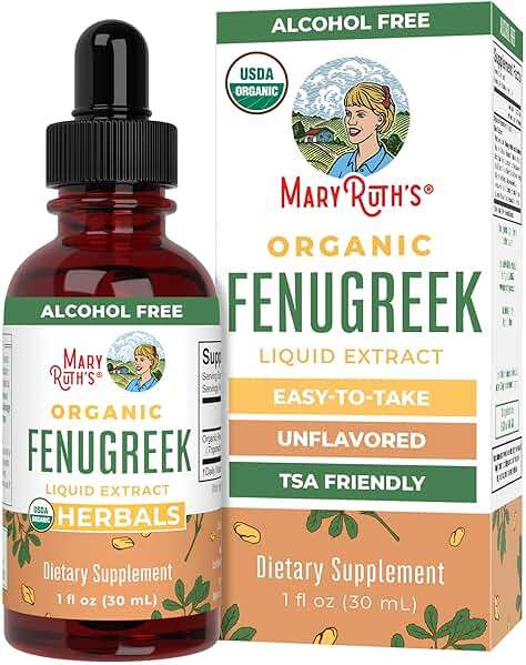 Organic Fenugreek Seed Liquid Extract by MaryRuth's | USDA Organic | Easy-to-Take | Fenugreek Seeds Supplement | Herbal Extract | Vegan | Gluten Free | Sugar Free | Non-GMO | 30 Servings - Image 1
