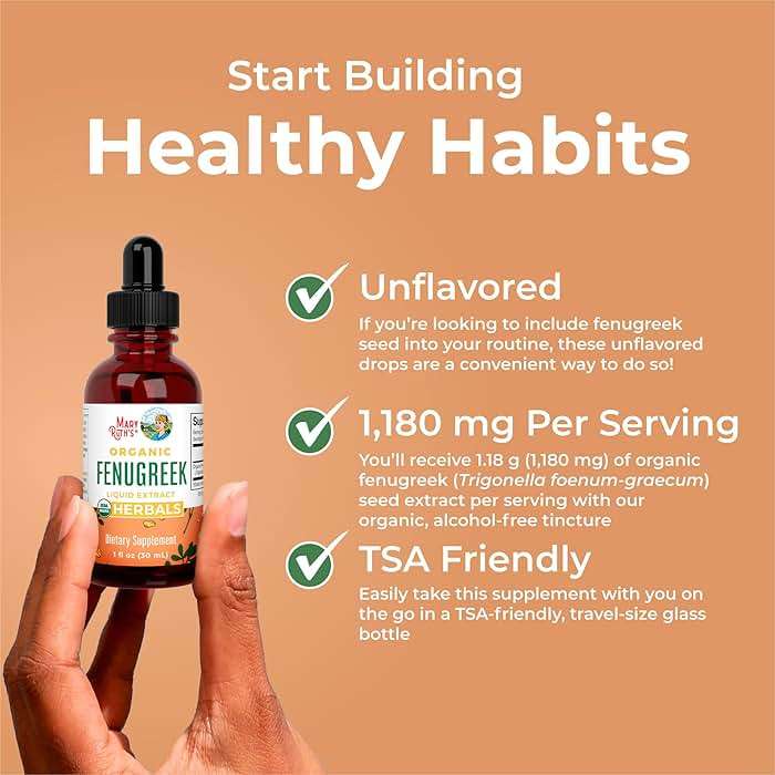 Organic Fenugreek Seed Liquid Extract by MaryRuth's | USDA Organic | Easy-to-Take | Fenugreek Seeds Supplement | Herbal Extract | Vegan | Gluten Free | Sugar Free | Non-GMO | 30 Servings - Image 5