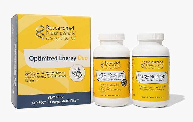 Researched Nutritionals Mens & Womens Vitamins - Optimized Energy Duo - Adrenal Support & Mitochondrial Supplements to Promote Optimal Cellular Energy - ATP 360 & Multi-Plex - Image 2