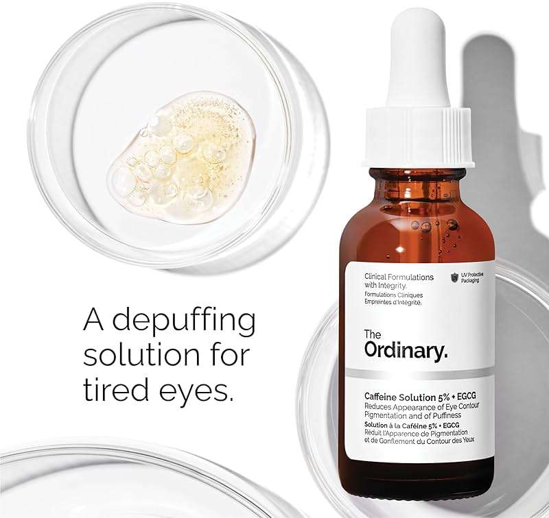 The Ordinary Dull Skin Duo- Skin Care Bundle Set for Face & Eye-Niacinamide 10% + Zinc 1% 1 Fl Oz, Caffeine Solution 5% + EGCG 1 Fl Oz - Image 5