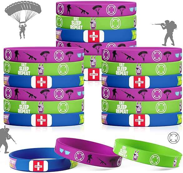 Haxpacal Llama Bracelets Silicone Wristband 30Pcs Llama Theme Party Decorations Supplies for Video Games Themed Llama Gamer Birthday Party Favors - Image 1