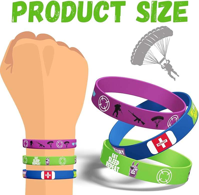 Haxpacal Llama Bracelets Silicone Wristband 30Pcs Llama Theme Party Decorations Supplies for Video Games Themed Llama Gamer Birthday Party Favors - Image 3