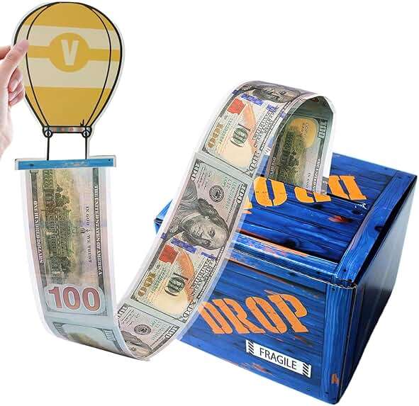 JenJen Tradition Game Theme Money Box For Cash Gift Birthday Money Gift Boxes for Cash Pop Up Suprise Christmas Gift For 8th 12th 10th 9th Birthday Graduation Gifts For Boys Girls - Image 1
